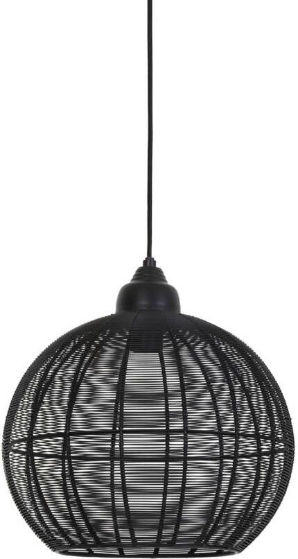 Light & Living Hanglamp Milla 32x32x32.5 Zwart