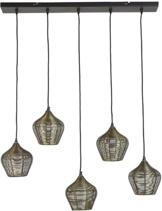 Light & Living Hanglamp Alvaro Antiek Brons 100x20x122cm 5L