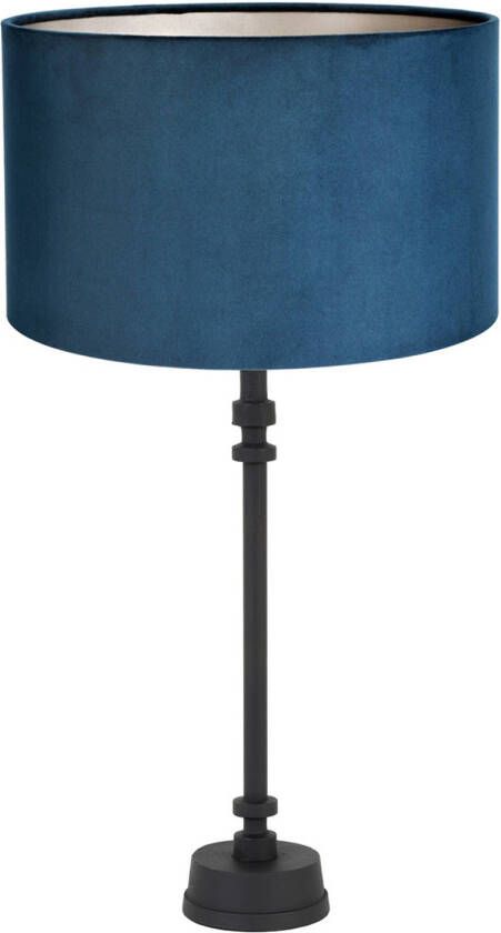 Light & Living Howell Tafellamp Zwart Blauw