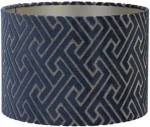 Light & Living Lampenkap Maze 40x40x30 Blauw