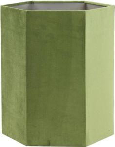 Light & Living Lampenkap VELOURS 30x30x35 Groen