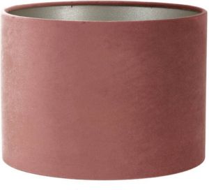Light & Living Lampenkap Velours 40x40x30 Roze