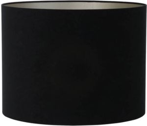 Light & Living Lampenkap Velours 50x50x38 Zwart