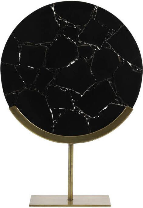 Light & Living Light&living Ornament op voet 35x12x50 cm GOUYA zwart agaat+antiek...