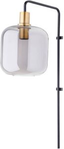 Light & Living Light&living Wandlamp 35x21x70 cm LEKAR antiek brons+smoke glas