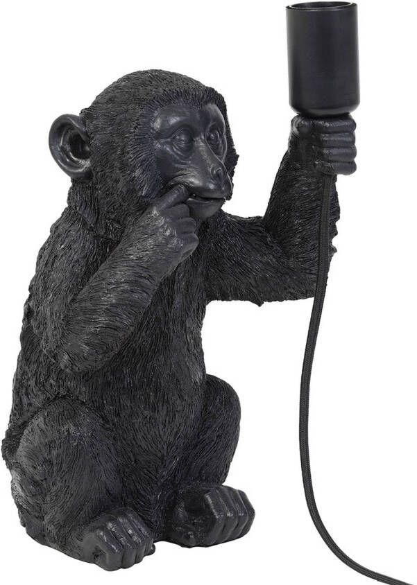 Light & Living Monkey Tafellamp Zwart