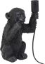 Light & Living Tafellamp Monkey Zwart 20x19 5x34cm - Thumbnail 1