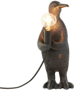 Light & Living Tafellamp Penguin Zwart 16x13x34cm