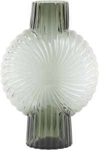 Light & Living Vaas 27x13x40 cm Mia glas grijs