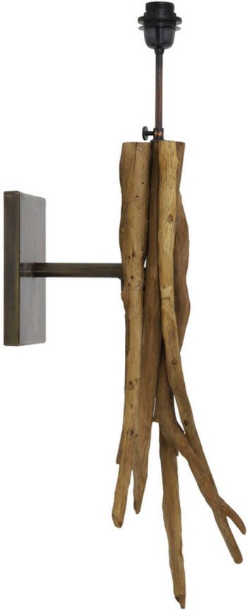 Light & Living Wandlamp BLUMA 25x18x70cm Bruin