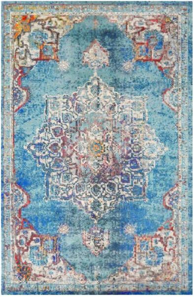 Lizzely Garden & Living Vloerkleed vintage 200x300cm blauw perzisch oosters tapijt