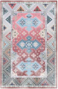 Lizzely Garden & Living Vloerkleed vintage 200x350cm grijs rood perzisch oosters tapijt