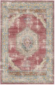 Lizzely Garden & Living Vloerkleed vintage 200x350cm rood perzisch oosters tapijt