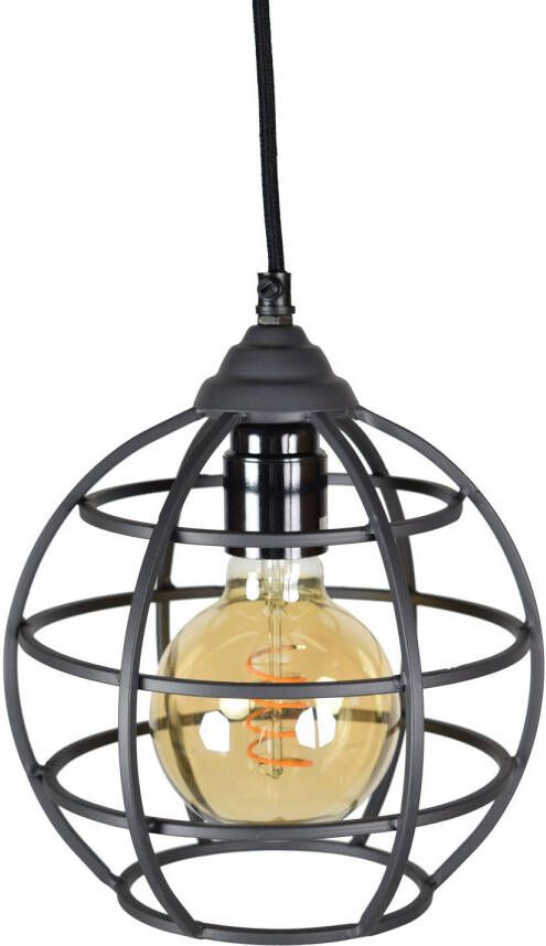Loft42 Hanglamp Globe 1-lichts Ø19 Vintage black