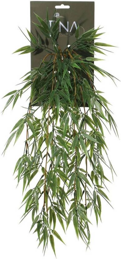 Louis Maes kunstplanten Bamboe groen hangende takken bos van 158 cm Kunstplanten
