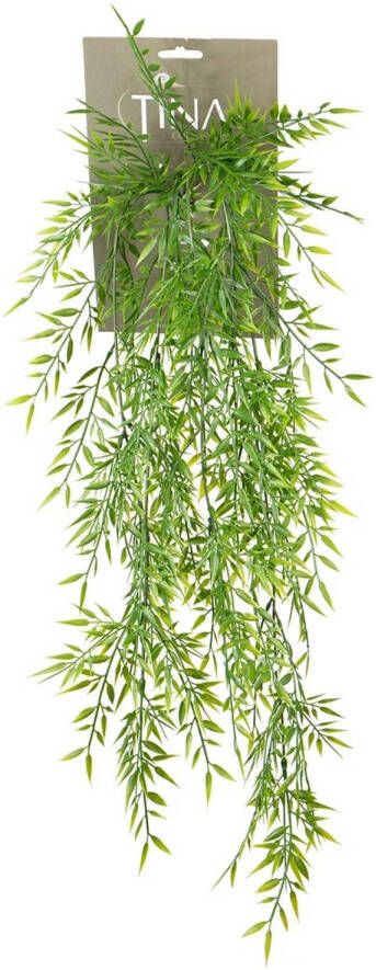 Louis Maes kunstplanten Bamboe groen hangende takken bos van 175 cm Kunstplanten