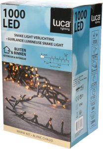 Luca Lighting Clusterverlichting 1000 warm witte lampjes met afstandsbediening 20 m Kerstverlichting kerstboom