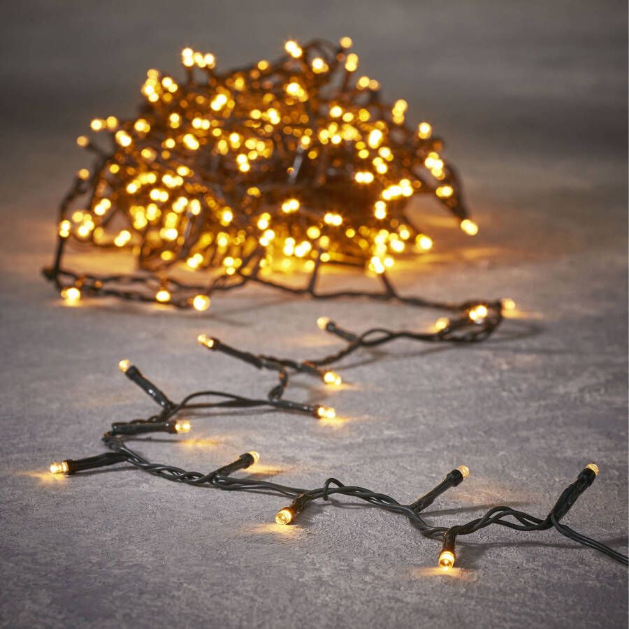 Luca Lighting kerstverlichting- 120 leds- 900 cm -warm wit -met timer Kerstverlichting kerstboom