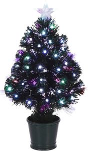 Luca Lighting Tweedekans kerstboom fiber 60 cm met licht en piek Kunstkerstboom