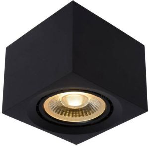 Lucide FEDLER Plafondspot LED Dim to warm GU10 (ES111) 1x12W 2200K 3000K Zwart