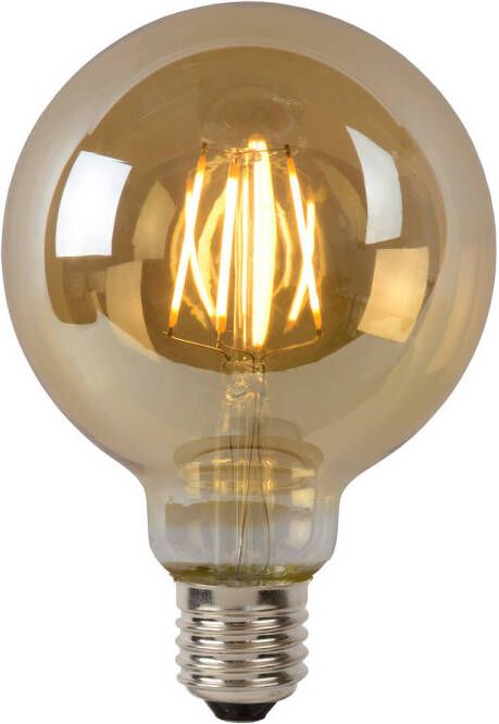 Lucide G95 Filament Lamp Ø 9 5 Cm Led Dimb. E27 1x5w 2700k Amber