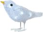 Lumineo Kerstverlichting vogel koel-wit 30 LED 16 cm kerstverlichting figuur - Thumbnail 1