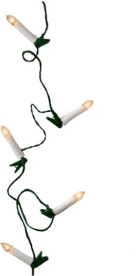 Lumineo Kaarsen lichtsnoer kerstverlichting warm wit 30 lampjes 725 cm Kerstverlichting kerstboom