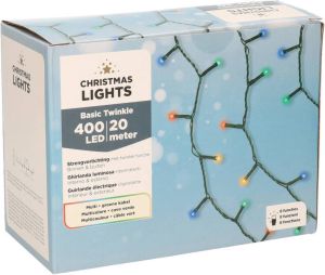 Lumineo Kerstverlichting Met 8 Functie Twinkel Effect Gekleurd 400 Lampjes 1995 Cm Kerstverlichting Kerstboom
