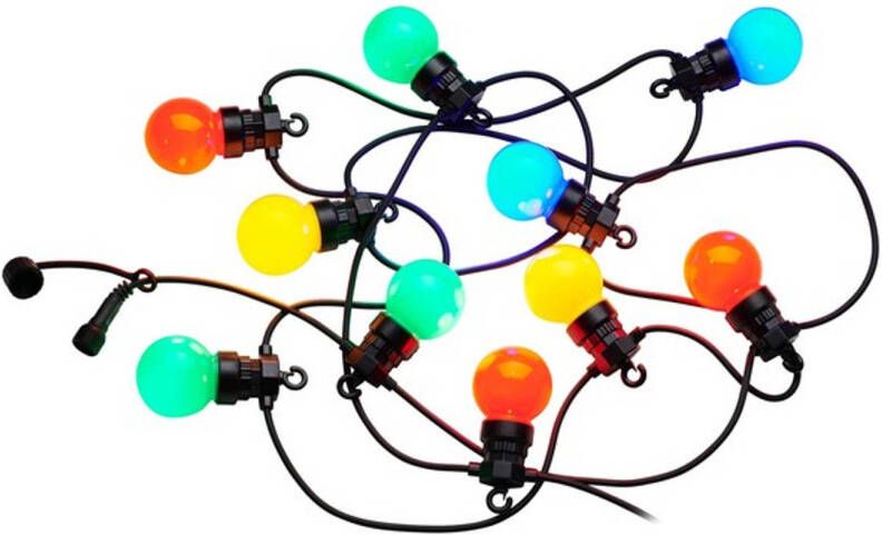 Lumisky lichtsnoer party guinguette met 10 multicolor led-lampjes