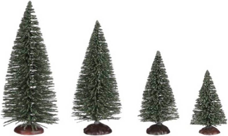 Luville Kerstdorp Miniatuur Bomen Set van 21 stuks