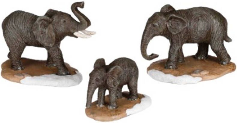 Luville Elephant family 3 stuks l11xb6xh8cm