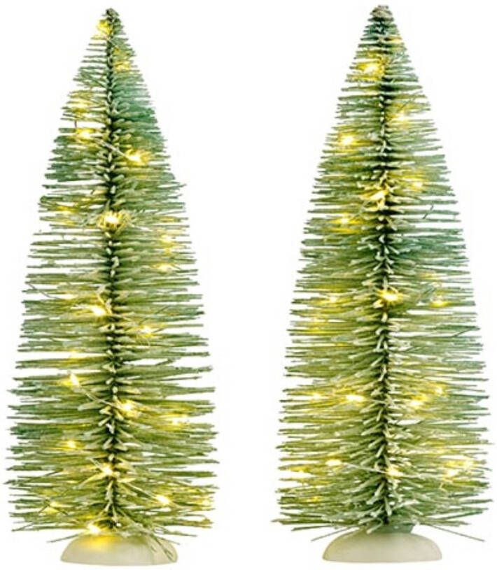 Luville Frosted tree Warm White Lights 2x