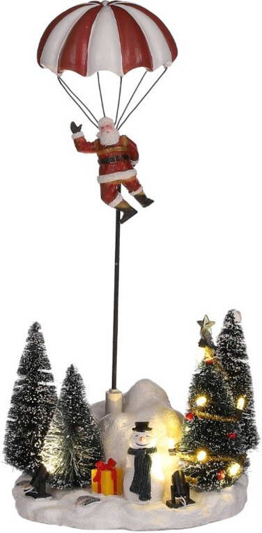 Luville Parachute Santa battery operated l13xw12 5xh29cm