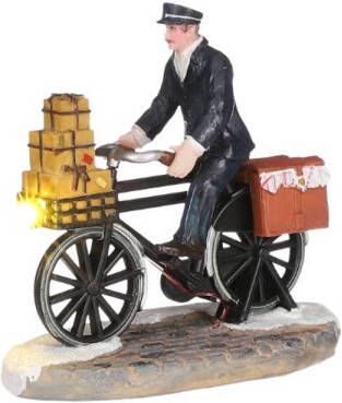 Luville Postman newspaper delivery battery operated- l9xw4 5xh8 5cm