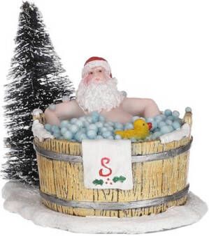 Luville Santa in hot tub l9xw6 5xh6 5cm