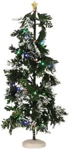 Luville Snowy Conifer With Lights 40x14 Cm