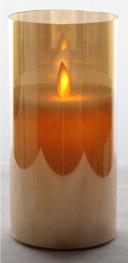 Magic Flame In goud glas 15cm b o