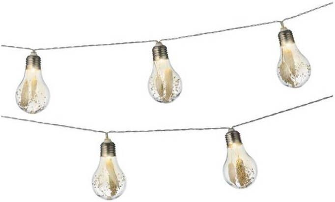 Massamarkt LED bulb stringverlichting met bloem warmwit