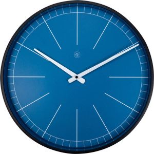 NeXtime nXt Wandklok 40 cm Plastic Blauw 'Ethan'