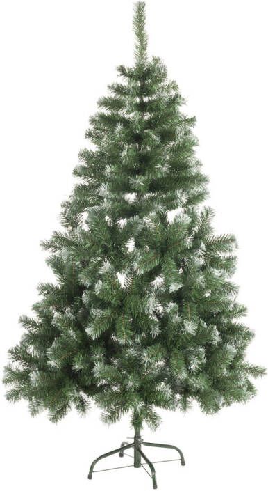 MaxiMondo Christmas Gifts Zilverspar Kunstkerstboom 120 cm 280 toppen met sneeuw