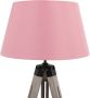 MaxxHome Vloerlamp Lilly Leeslamp Driepoot Hout -145 cm E27 LED 40W Rose - Thumbnail 2