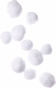 Merkloos 10x Kunst Sneeuwballen 8 Cm Decoratiesneeuw