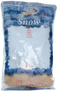 Merkloos 10x Zakken Kunst Sneeuwvlokken 4 Liter Decoratiesneeuw