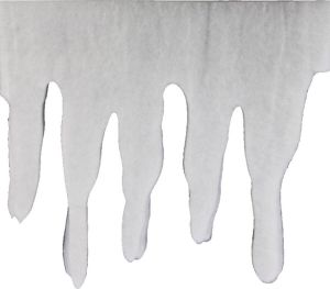 Merkloos 1x stuks ijspegelranden sneeuwranden wit 200 x 35 sneeuwversiering Decoratiesneeuw