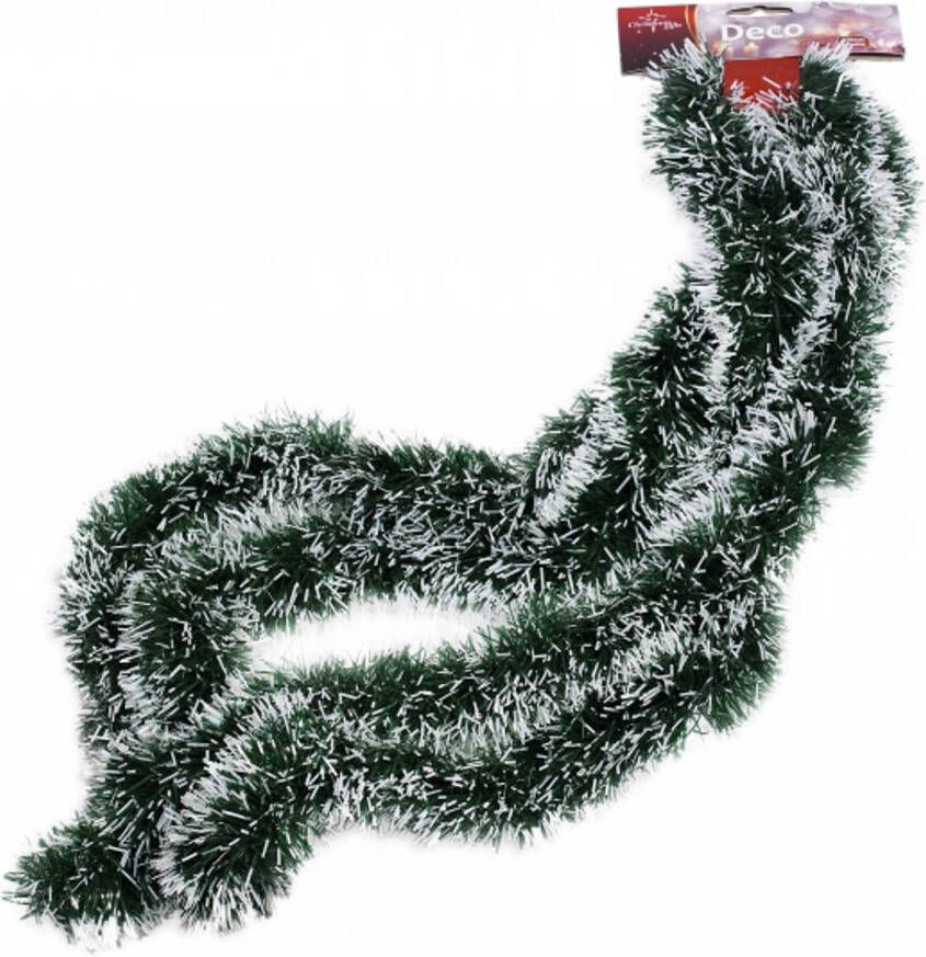 Merkloos Besneeuwde folie slingers kerstslingers 270 cm Guirlandes