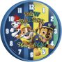 Merkloos Blauwe klok met Paw Patrol figuren voor kinderen 25 cm Wandklokken - Thumbnail 1