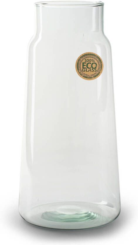 Merkloos Bloemenvaas Eco glas transparant H30 x D14.5 cm Vazen