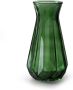 Jodeco Bloemenvaas Stijlvol model groen transparant glas H15 x D10 cm Vazen - Thumbnail 1