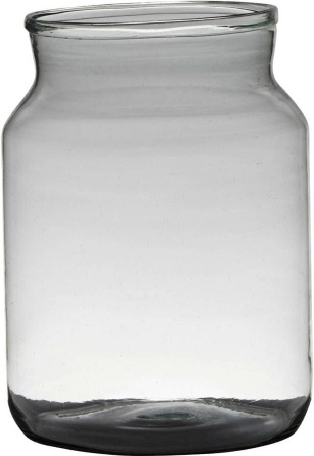 Merkloos Bloemenvaas van gerecycled glas 30 x 21 cm Vazen
