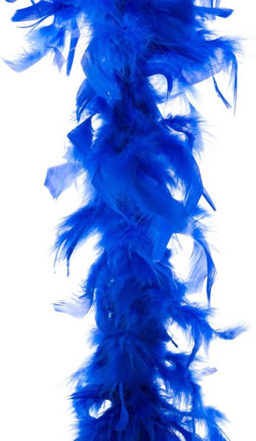 Merkloos Boa kerstslinger blauw 200 cm kerstslingers